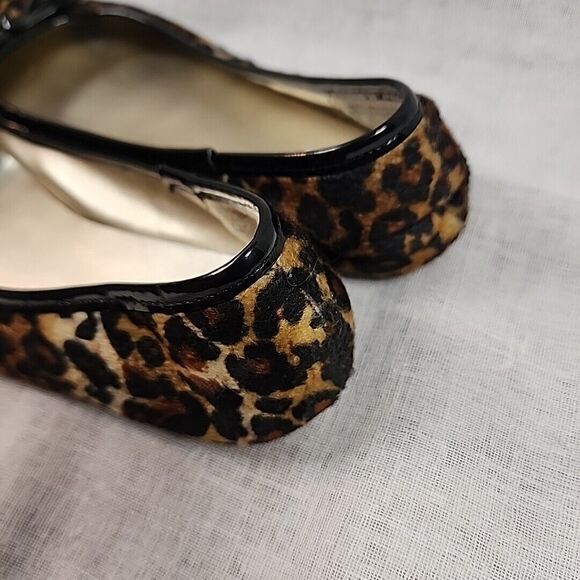 Bongo Womens Flats Divinity Black Leopard Slip On Ballet Shoe Round Toe … - Picture 5 of 13